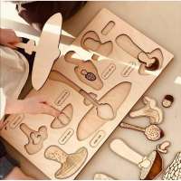 custom wooden toys education puzzles