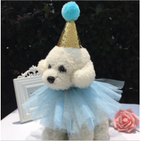 New pet birthday hat dog cat party cute headdress pet lovely princess lace neck