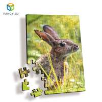 Zebulun Bulk Buying Cheap 3D Lenticular Printing Rabbit Kids Educational Toys Jigsaw Puzzles