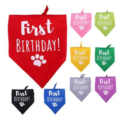 IT IS MY BIRTHDAY Prints 9 Candy Colors Plain Dog Cooling Bandana