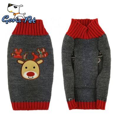 GorisPet Wholesale High Quality Pet Christmas Reindeer Coats Winter Warm Dog Sweaters