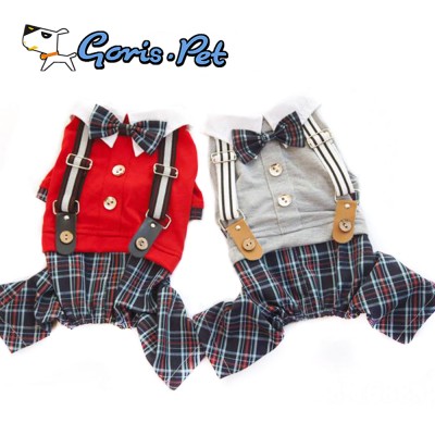 GorisPet Cool Ties Fashion Clothes Dog Jumpers with Legs for Spring Summer