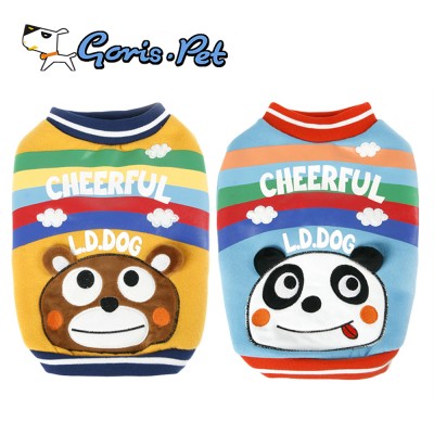 GorisPet Colorful Spring Cute Panda Bear Cotton Coats Dog Shirts