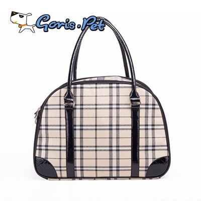 Classic Grid Portable Pet Small Dog Carrier Bags