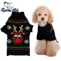 GorisPet Soft Warm 3D Reindeer Pet Knit Dog Winter Cartoon Christmas Sweater