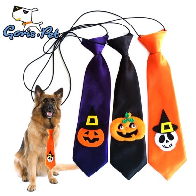 High Quality Solid Color Pet Wearing Rope Tie Halloween Bowtie and Bandana for Big Dogs